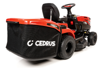 Cedrus C-TRAC-92HC Traktorek ogrodowy spalinowy, kosz o pojemności 245 litrów bez konieczności częstego opróżniania