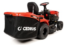 Cedrus C-TRAC-92HC Traktorek ogrodowy spalinowy, kosz o pojemności 245 litrów bez konieczności częstego opróżniania