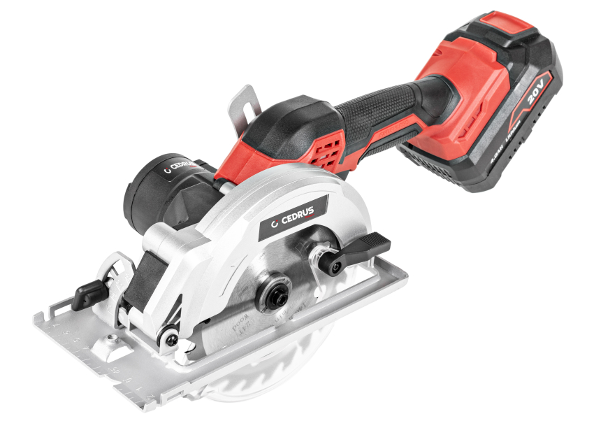 Cedrus CCSM140Li Piła tarczowa akumulatorowa ręczna pilarka do cięcia drewna 20 V Power Plus