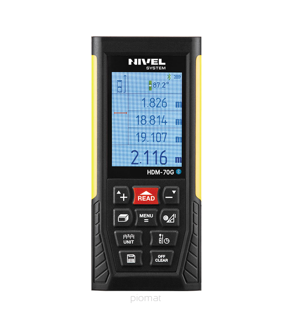 Nivel System HDM-70G Dalmierz laserowy z zieloną wiązką Bluetooth 70 m