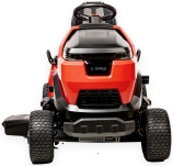 Traktorek ogrodowy spalinowy Cedrus Premium C-TRAC-108HS, przedni zderzak chroni przed przypadkowymi uderzeniami