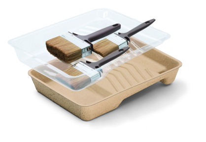 Schuller TIMBER FS PRO TRAY SET Zestaw pędzli 3 szt, tacka na farbę, wkładki