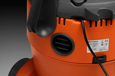 Husqvarna WDC 220 Odkurzacz elektryczny budowlany 967907901 Funkcja wydmuchu, możliwość podłączenia węża na wylocie powietrza
