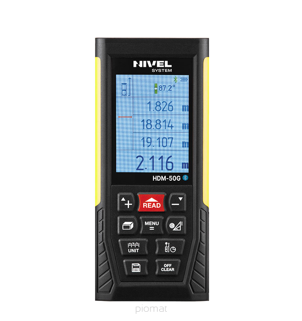 Nivel System HDM-50G Dalmierz laserowy z zieloną wiązką Bluetooth 50 m
