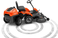 Husqvarna R112C Rider spalinowy 967178402 967 17 84‑02 umożliwia szybkie skręcanie po minimalnym promieniu