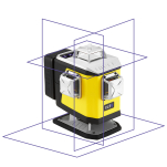 Nivel System CL5V Laser krzyżowy fioletowy 4x360° Bluetooth - 2