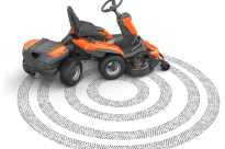 Husqvarna R 200iX AWD Rider akumulatorowy 970748001 Przegubowy układ kierowniczy zapewnia doskonałą zwrotność