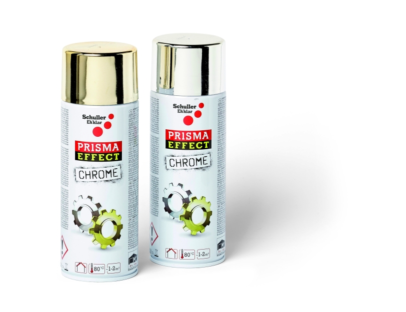 Schuller PRISMA EFFECT CHROME Lakier w sprayu 400 ml złoty połysk