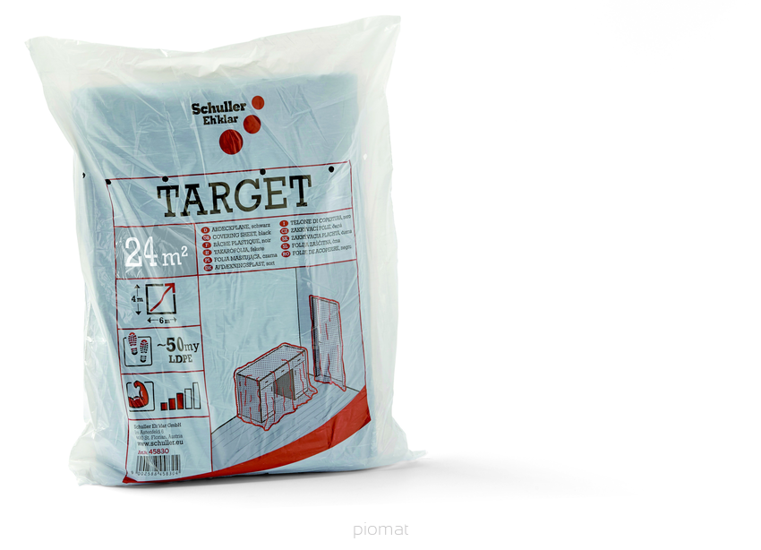 Schuller TARGET S75 Folia maskująca czarna, arkusze 4 x 6 m