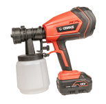 Cedrus SP1000Li Pistolet malarski akumulatorowy 1000 ml bez baterii i ładowarki - 6