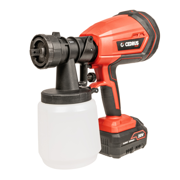 Cedrus SP1000Li Pistolet malarski akumulatorowy 20 V Power Plus