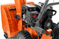 Husqvarna ST124 Odśnieżarka dwustopniowa 970449302 970 44 93‑02 Elektryczny rozrusznik, podłącz do gniazdka elektrycznego i uruchom silnik, naciskając przycisk