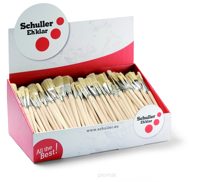 Schuller MAESTRO EP SET Zestaw pędzli płaskich do emalii 216 szt